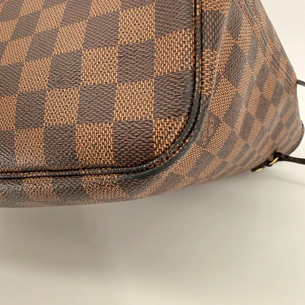 Louis Vuitton Neverfull MM Brown Damier Ebene Tote Luxury Classic Work Travel